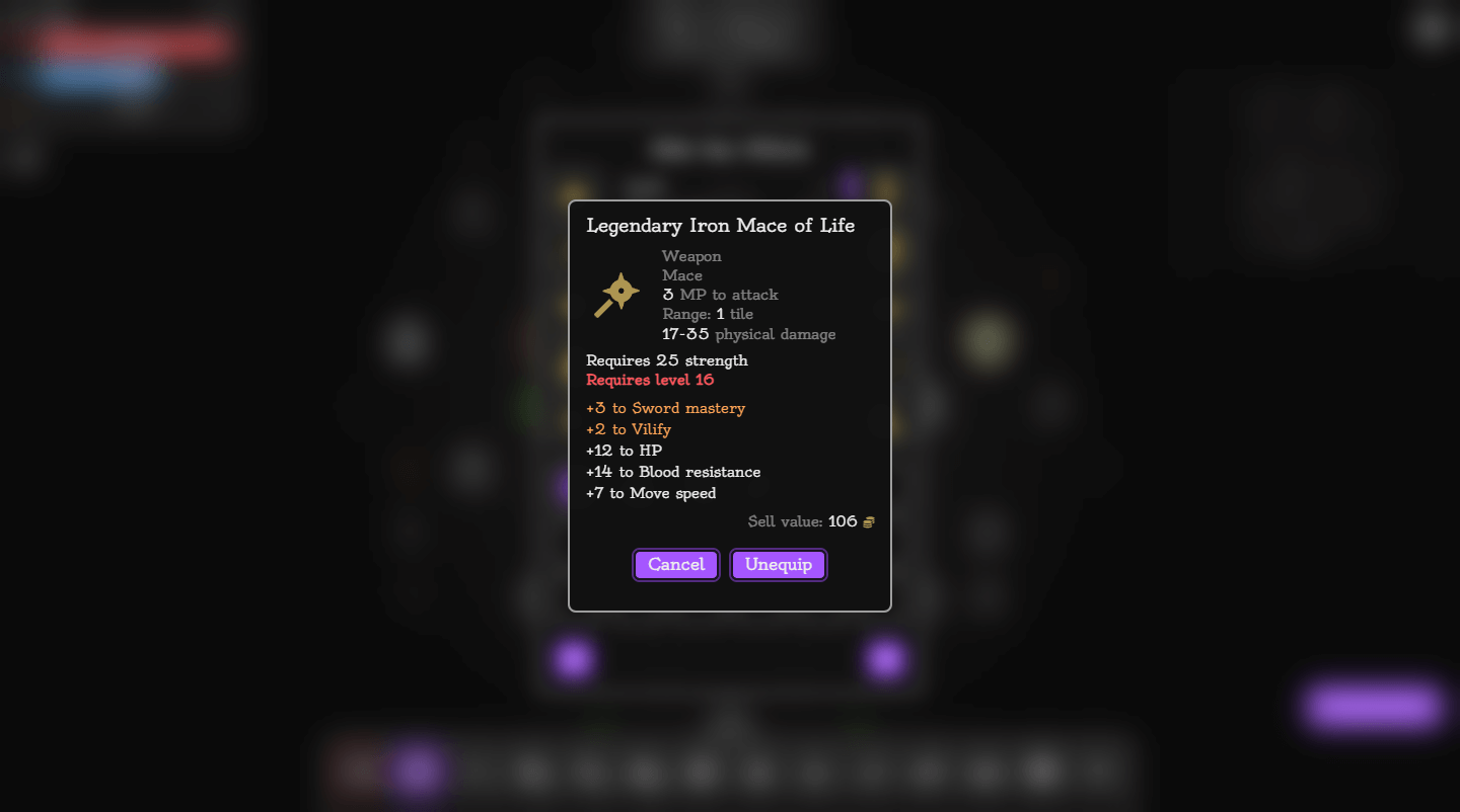 Screenshot Equipment